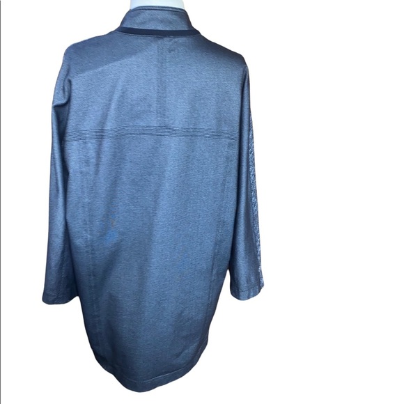 Lululemon Cocoon Car Coat Gray Black Wicking Luon Trench Size Small S - Picture 4 of 5